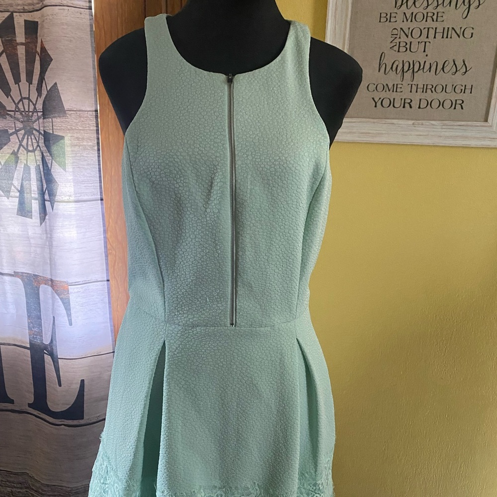Mint green dress